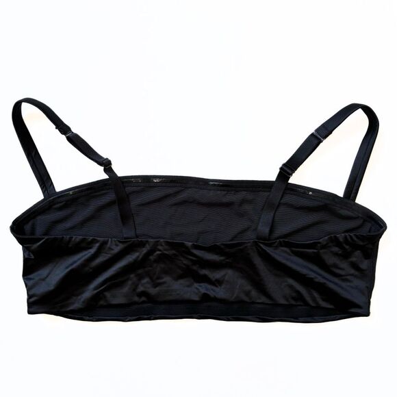 Skims Stretch Satin Bralette - Onyx - 4x - Picture 3 of 7